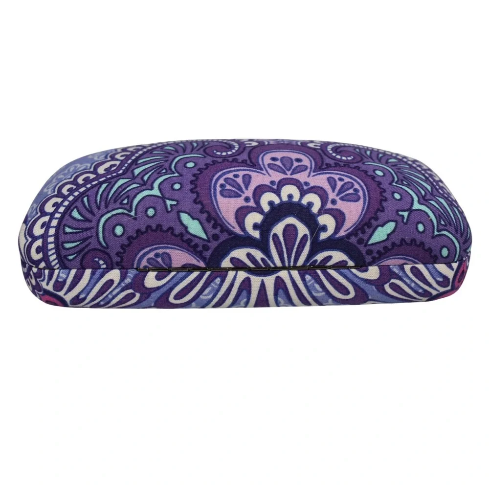 Vera Bradley Maya Titanium Eyeglass Frames Lilac Tapestry 56-17-140 with‎ Case